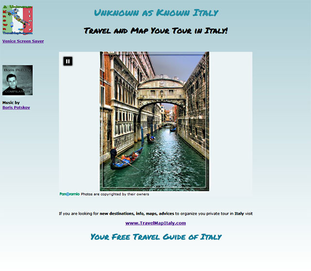 Venice Screen Saver Screenshot